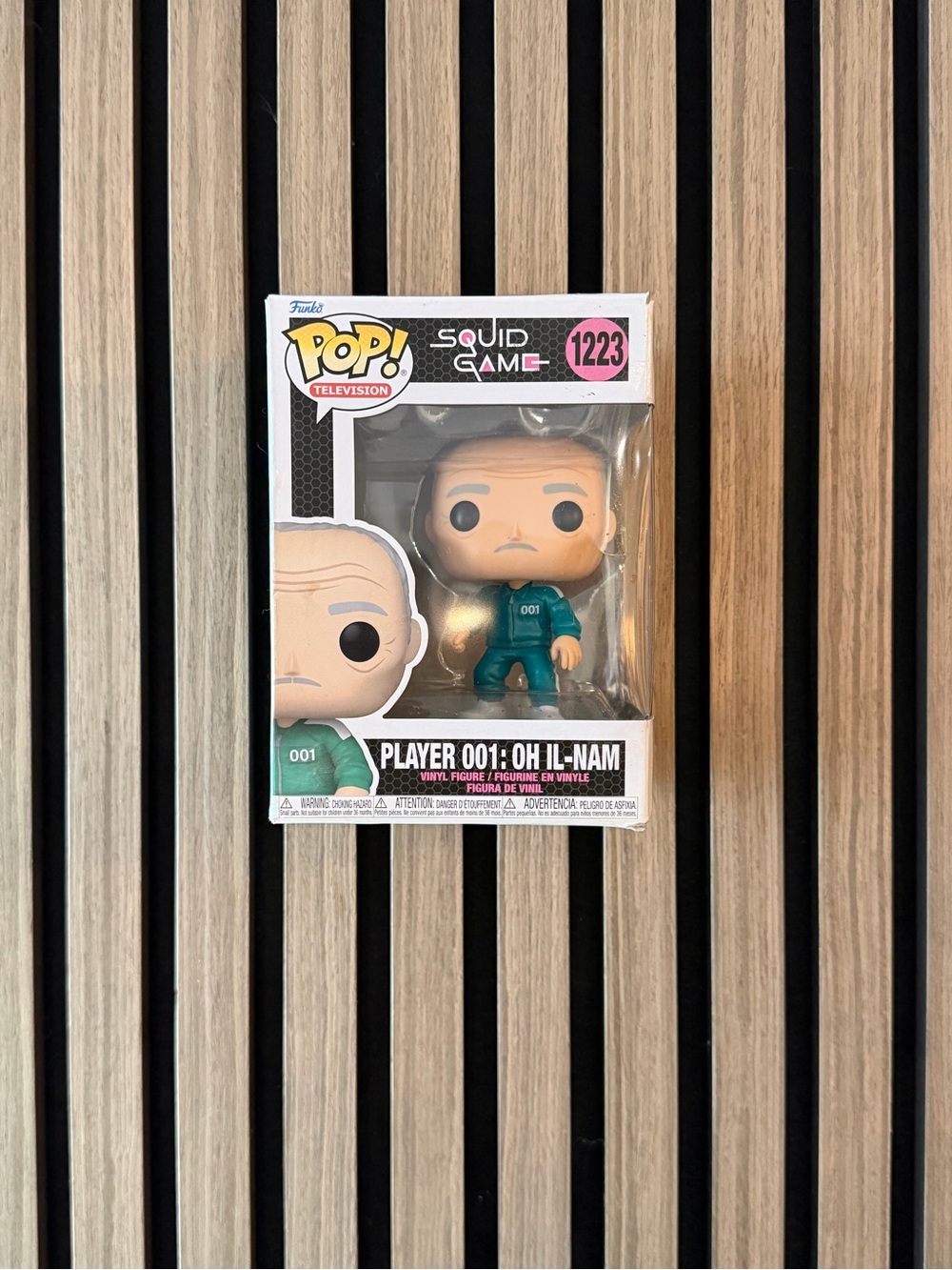 Funko Pop! Squid Game Player 001 Oh Il-Nam Vinyl Figure - Teal and White